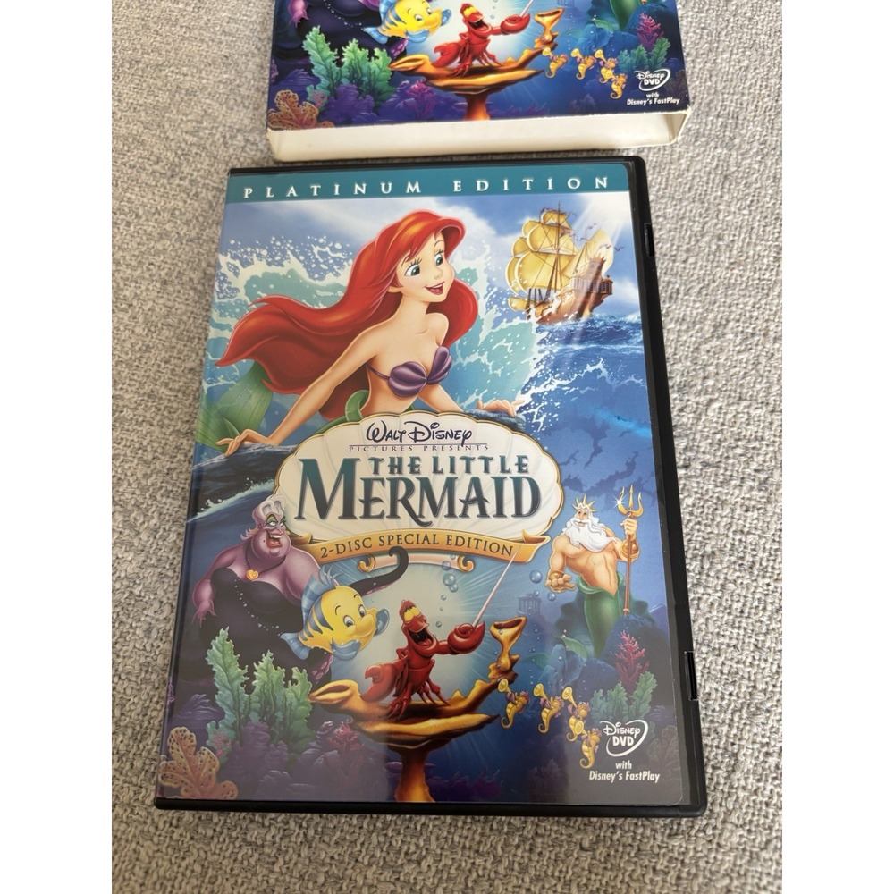 Disney DVD Lot Of 4 Platinum Edition 2 Disc Set Little Mermaid Snow White Alice - Picture 5 of 16